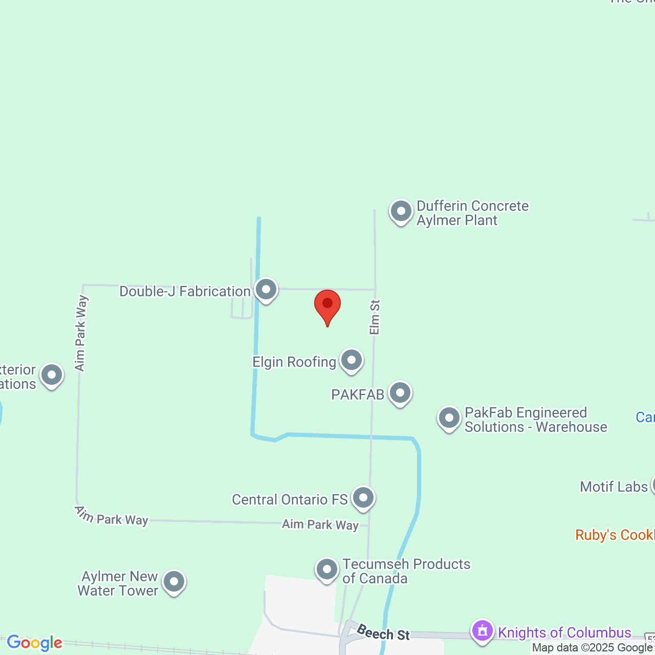 Street map for Royal City Cannabis Co., 250 Elm St, Aylmer ON