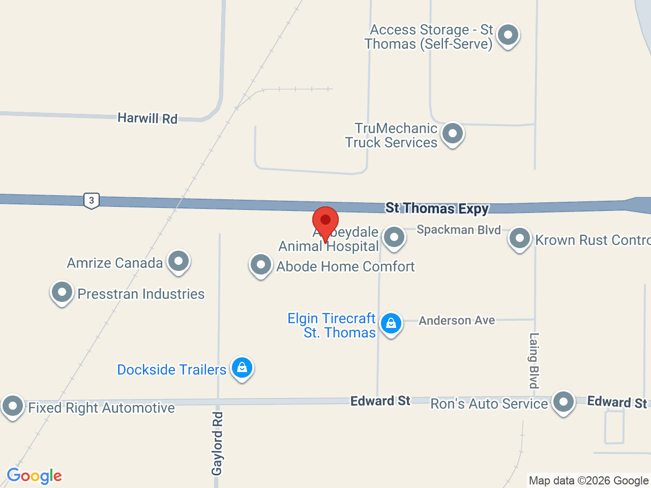 Street map for Buddy Blooms, 27 Sparling Rd, St Thomas ON