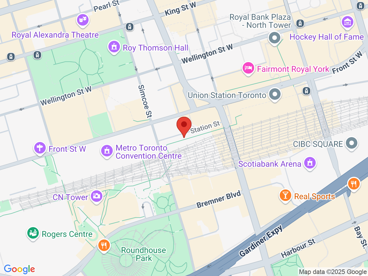 Street map for Hunny Pot, PO Box 105 STN Adelaide, Toronto ON