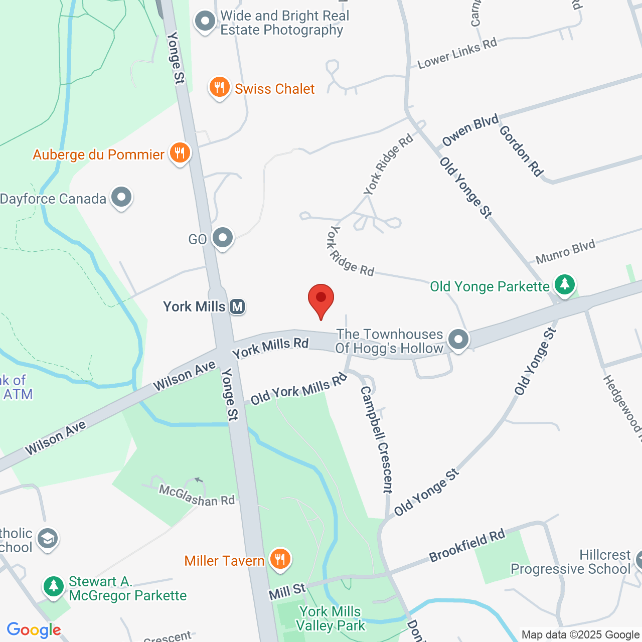 Street map for Bogart's Kitchen, 36 York Mills Rd #500, North York ON