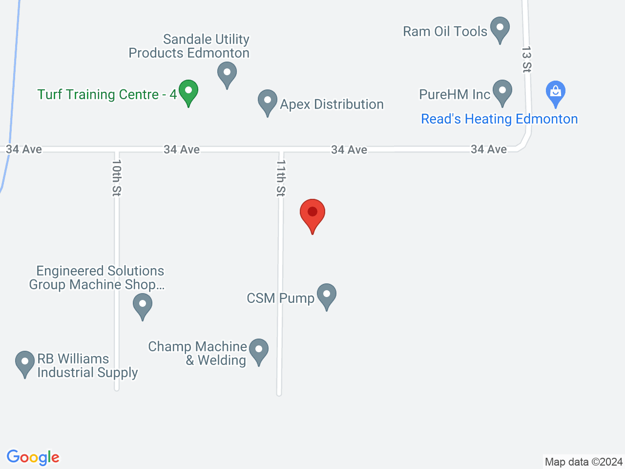 Street map for Pantry Food Co., 3365 11 St., #2, Nisku AB