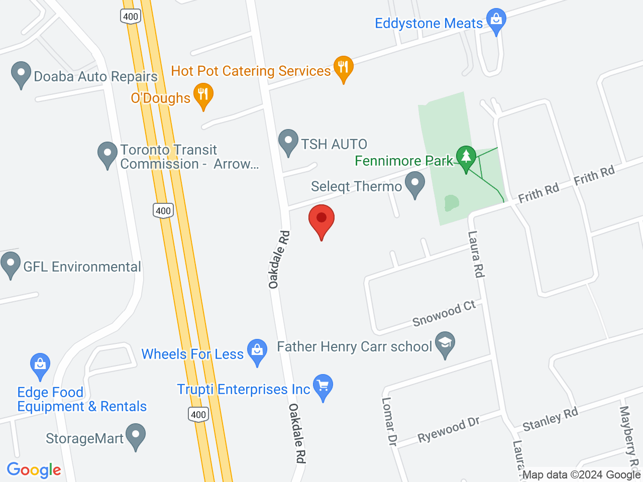 Street map for BIC, 155 Oakdale Rd, Toronto ON