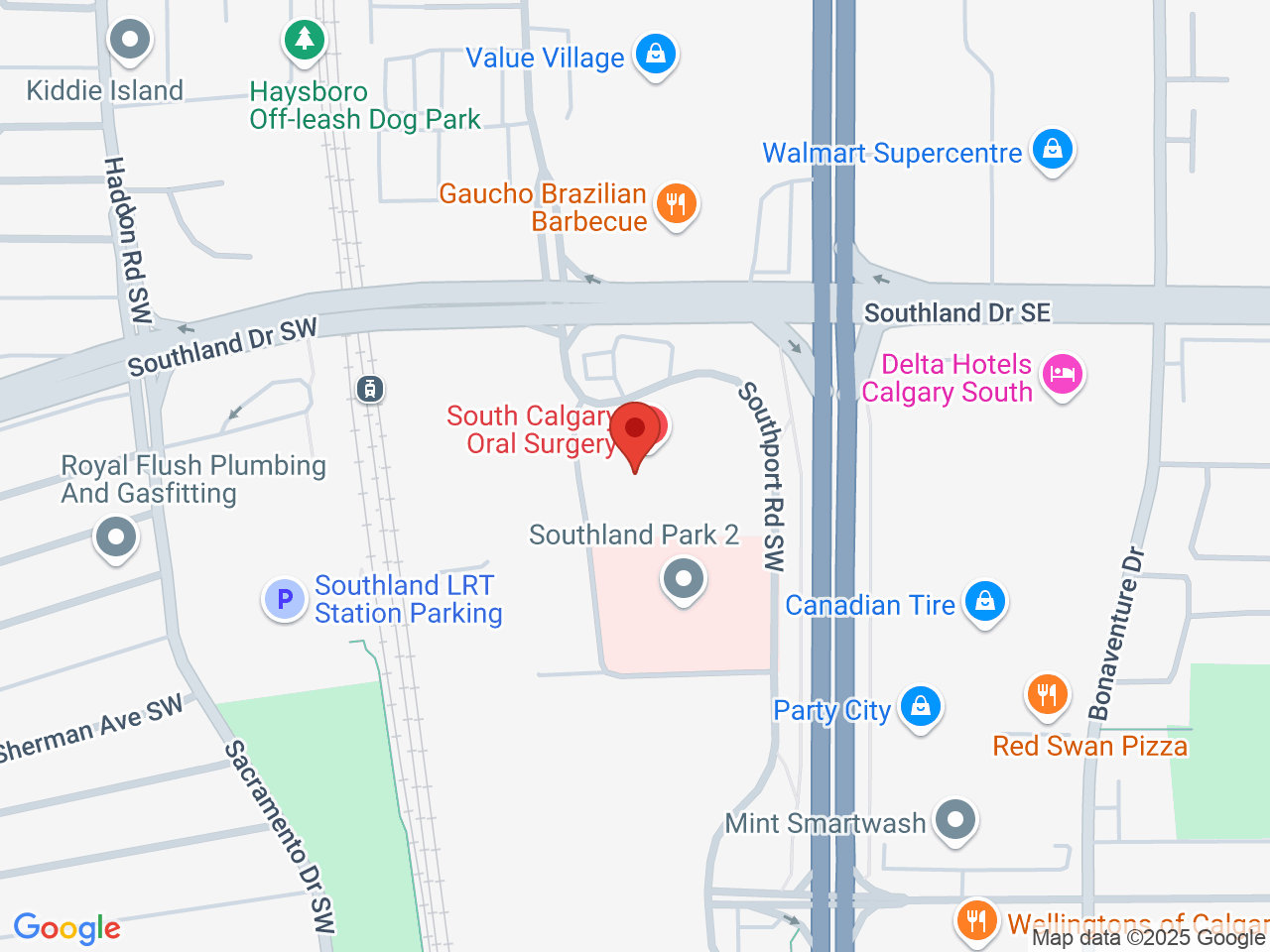 Street map for Joi Botanicals, 820, 10201 Southport Rd. SW, Calgary AB