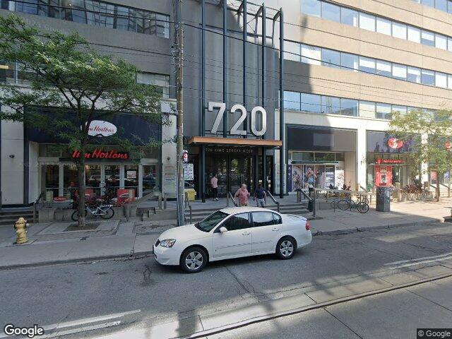 Street view for Spinach Feelz, 720 King Street West, Suite 300, Toronto ON