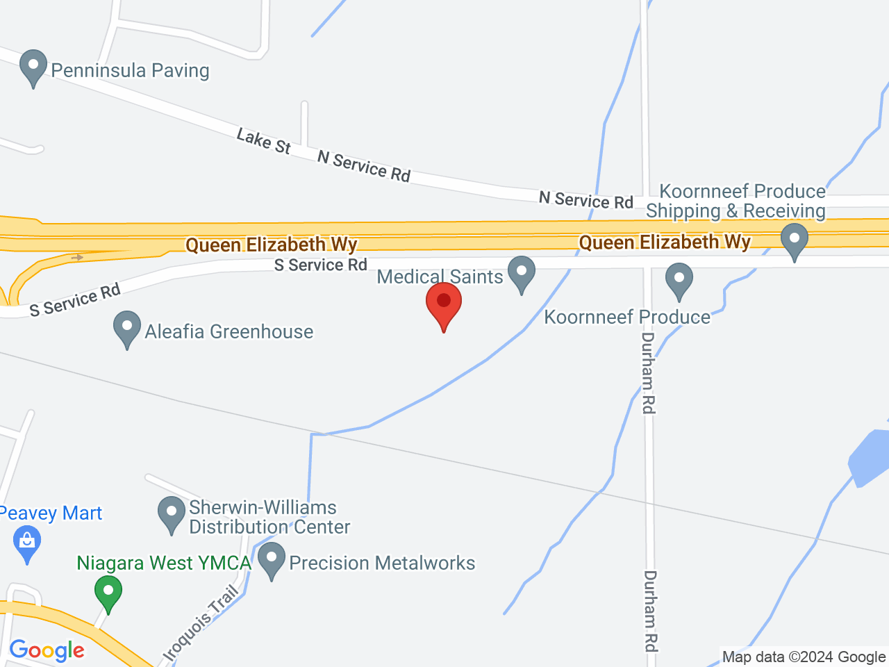 Street map for PEPE, 5640 S Service Rd, Beamsville ON