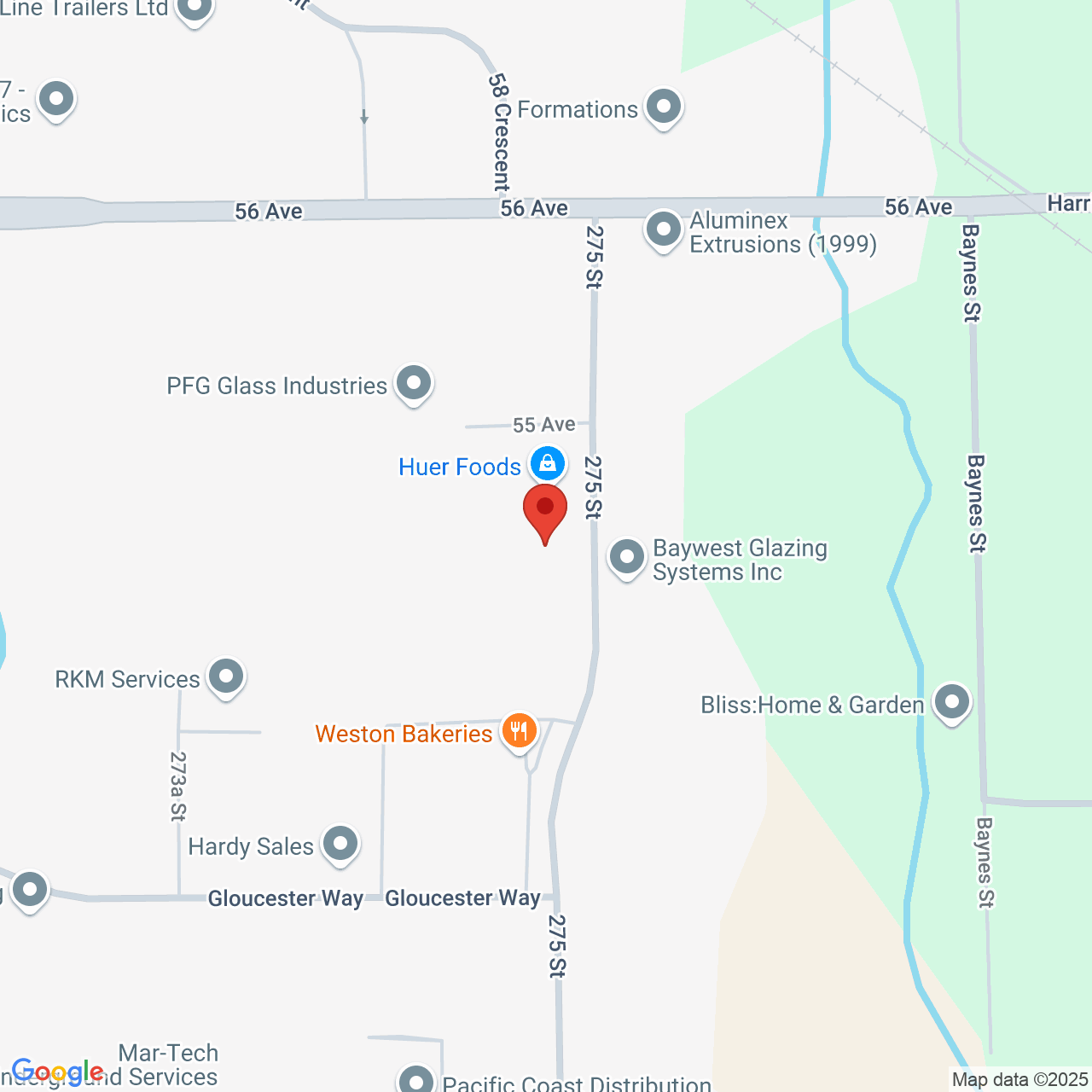 Street map for Endgame, 5451 - 275 St, Langley BC