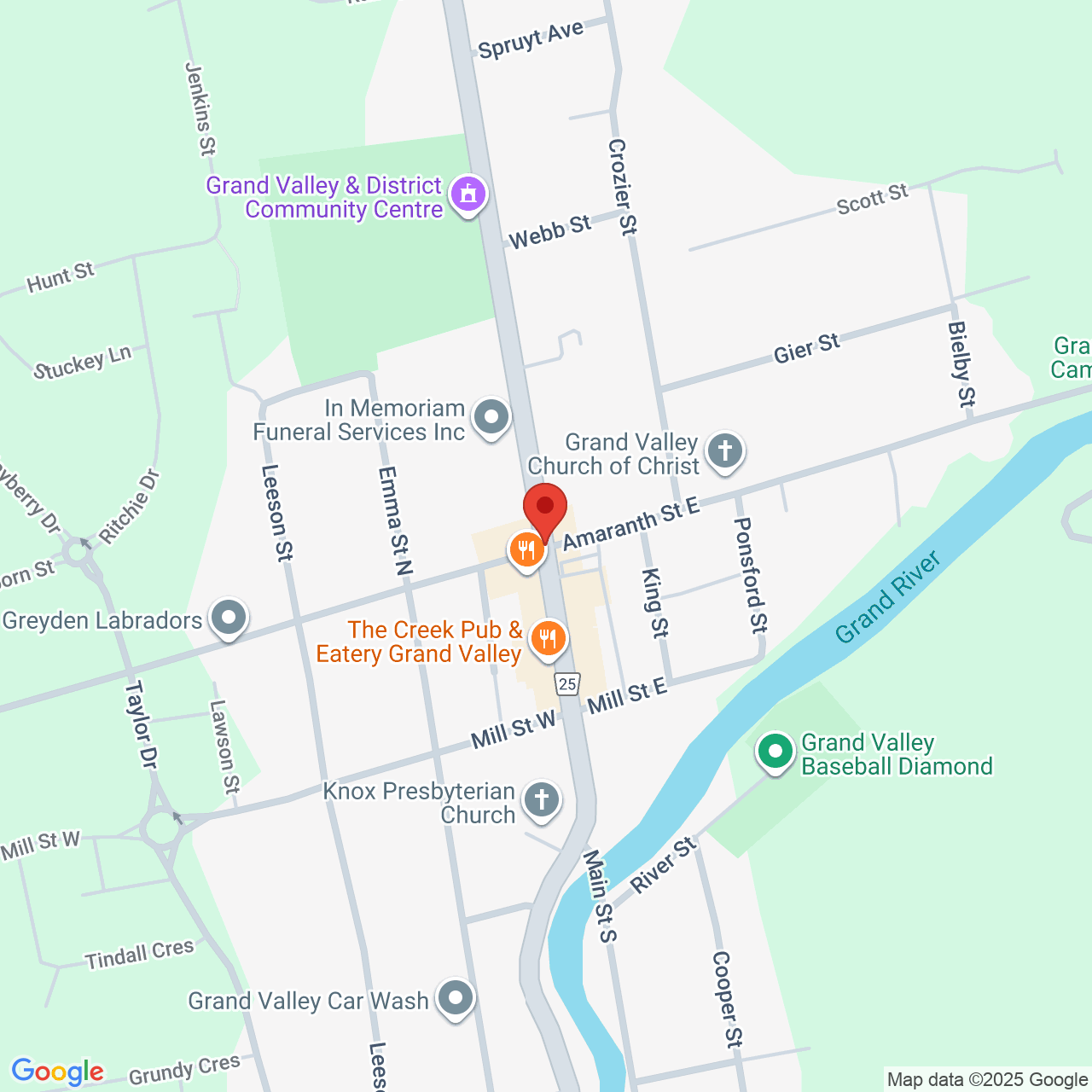 Street map for Evidence, 502064 Hwy 89, Grand Valley ON