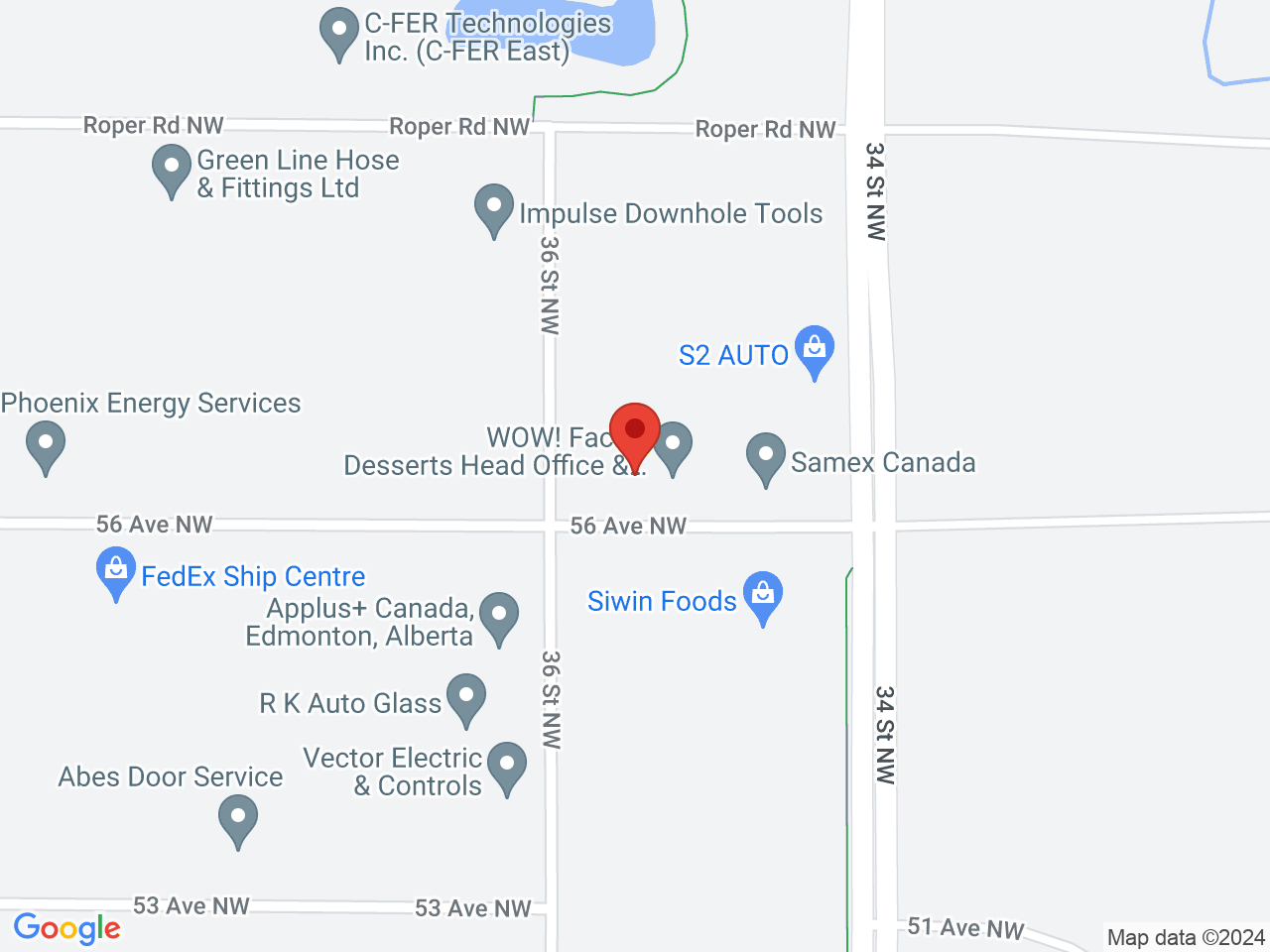 Street map for Voodoo Cannabis, 3512 56 Ave NW, Edmonton AB