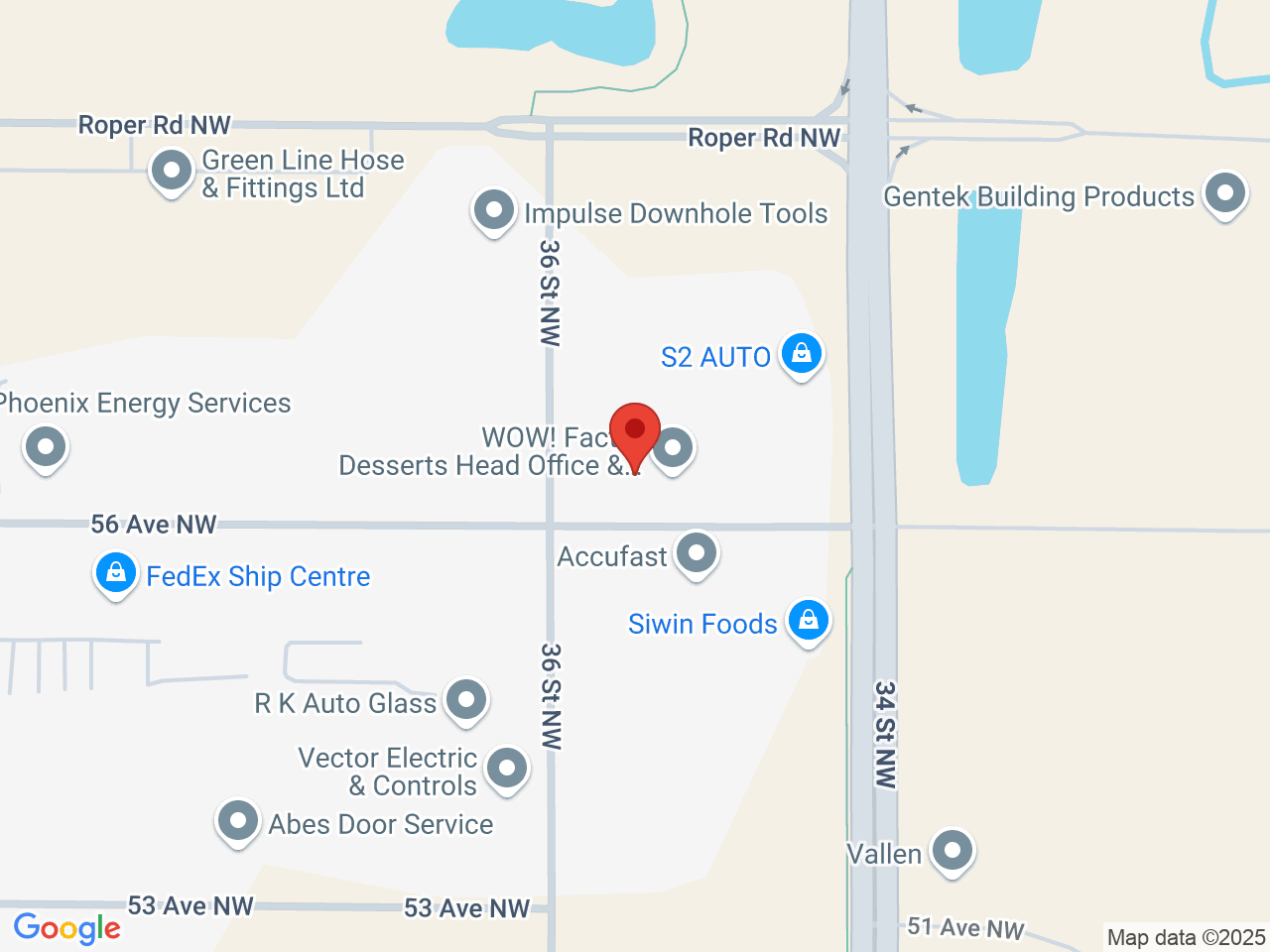 Street map for Voodoo Cannabis, 3512 56 Ave NW, Edmonton AB