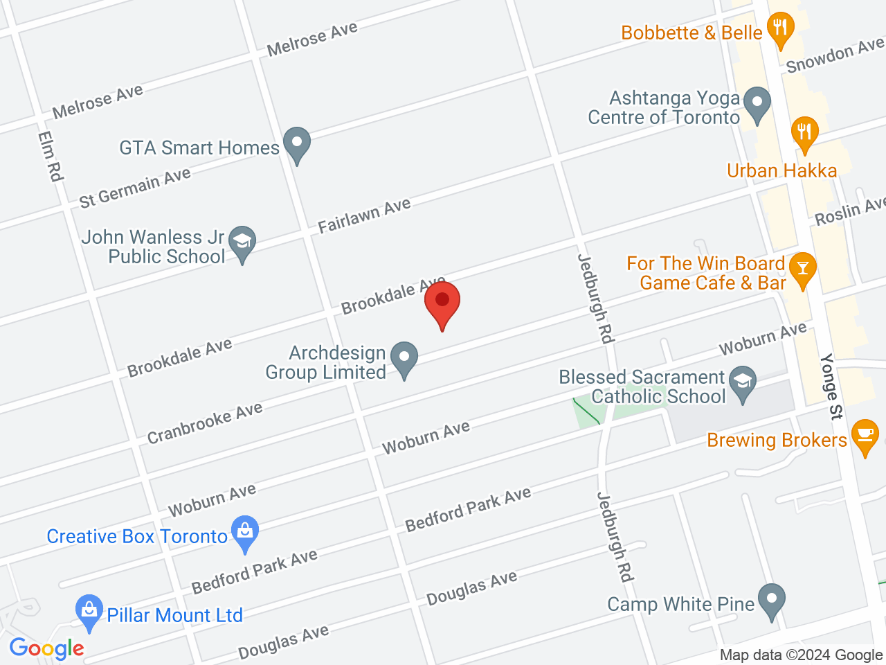 Street map for Caviar Gold, 148 Cranbrooke Ave, Toronto ON