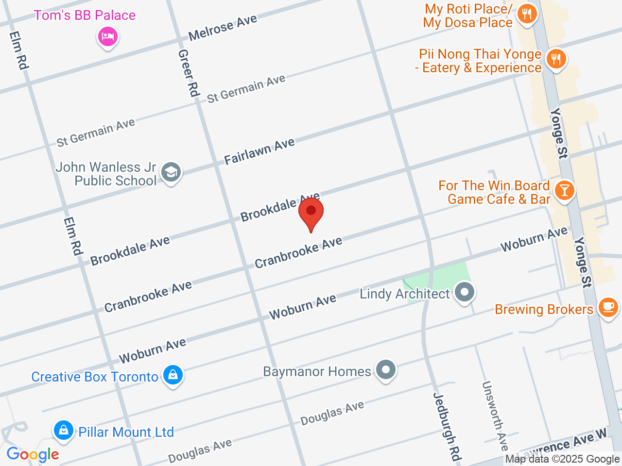 Street map for Caviar Gold, 148 Cranbrooke Ave, Toronto ON