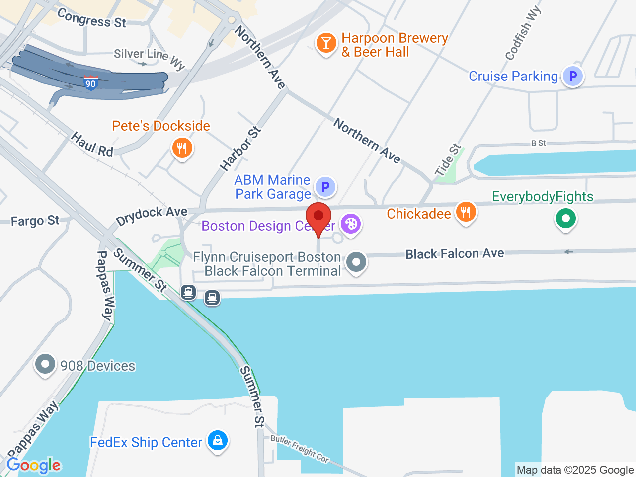 Street map for Emerald Hour, One Design Center Place, Suite 850, Boston MA