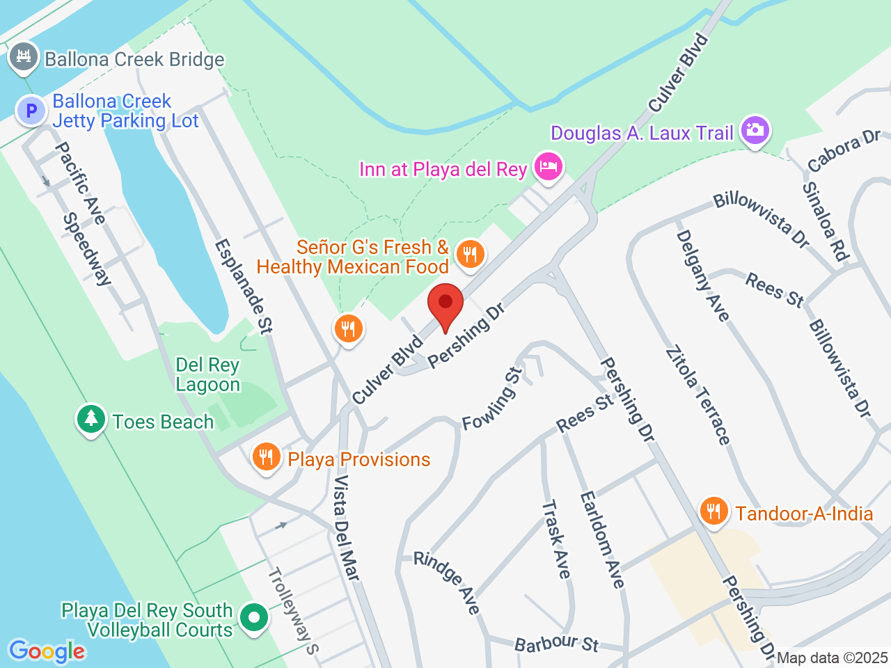 Street map for SOURZ by Spinach, 322 Culver Blvd #323, Los Angeles CA