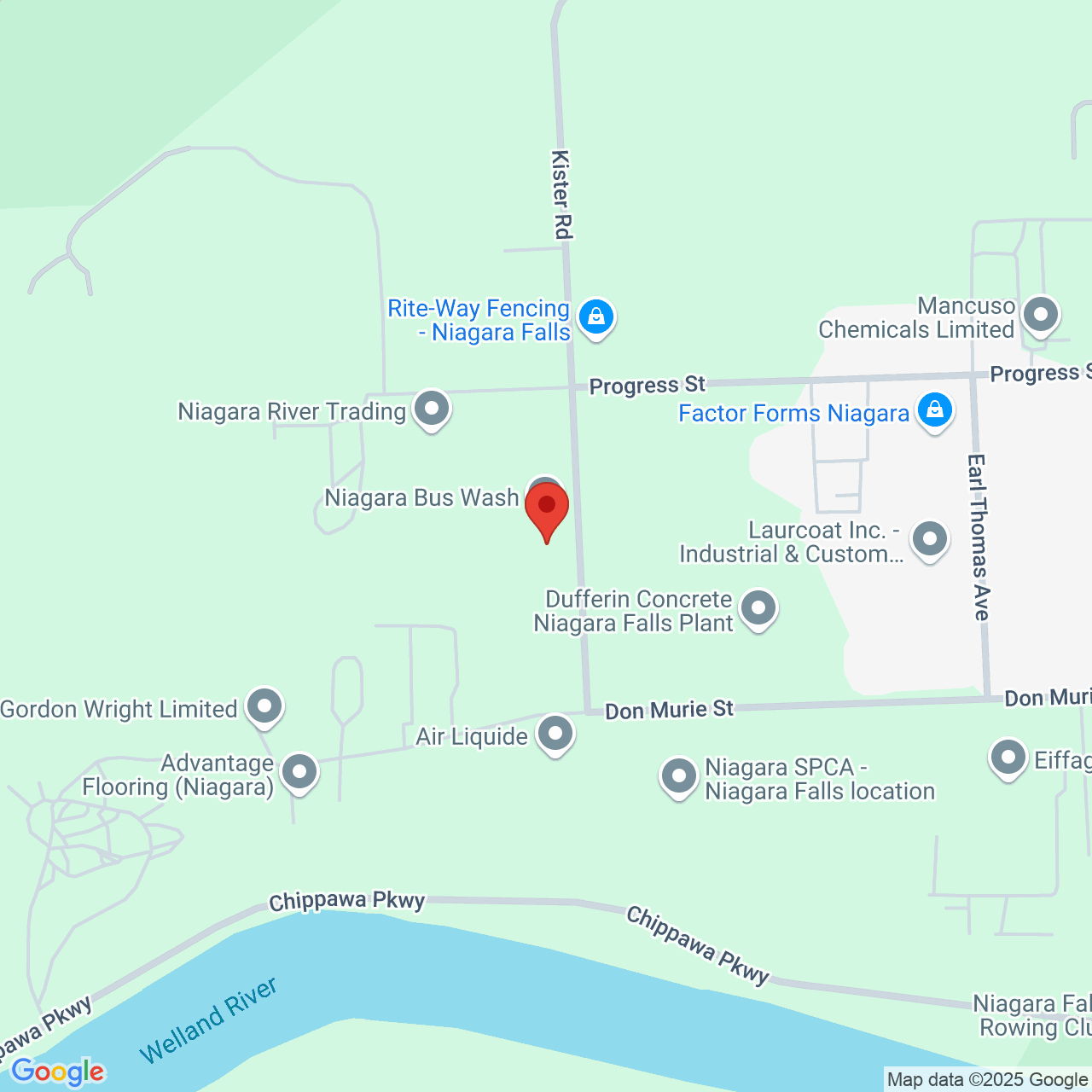 Street map for Frank CBD, 6471 Kister Rd, Niagara Falls ON