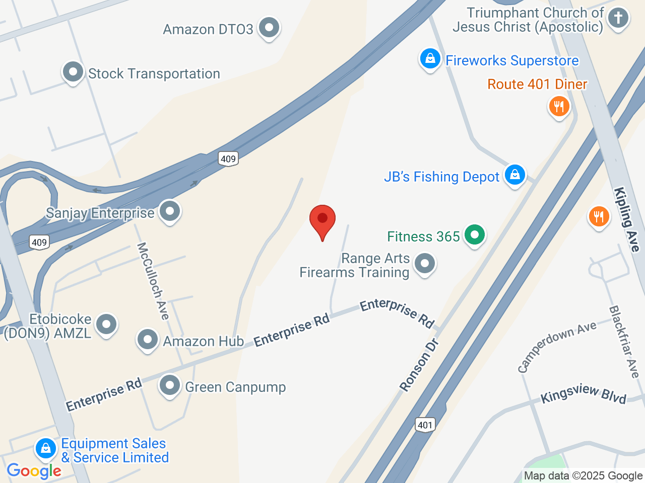 Street map for Zest, 18 Canso Rd, Etobicoke ON