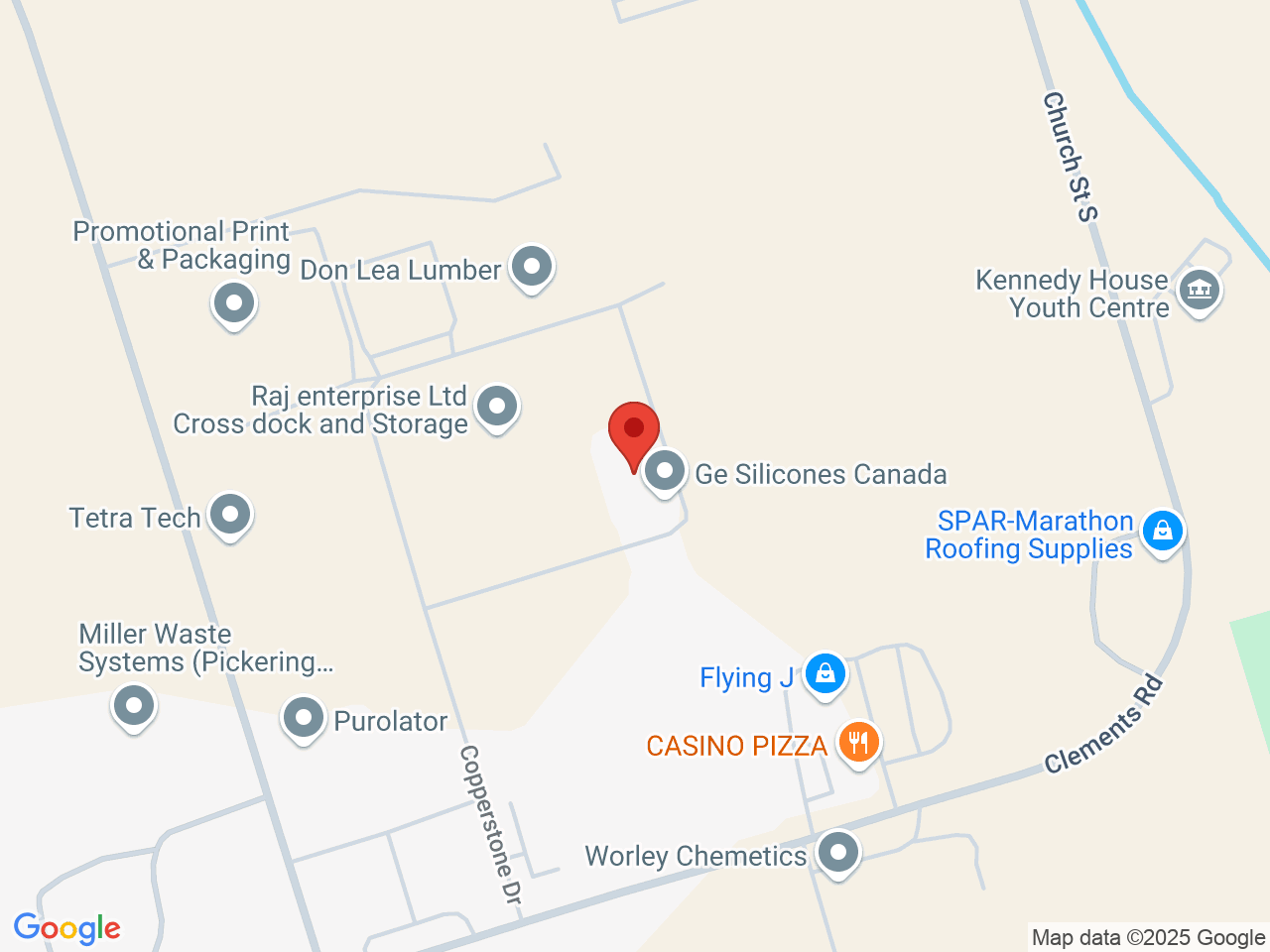 Street map for Ripped, 1936 Silicone Dr, Pickering ON