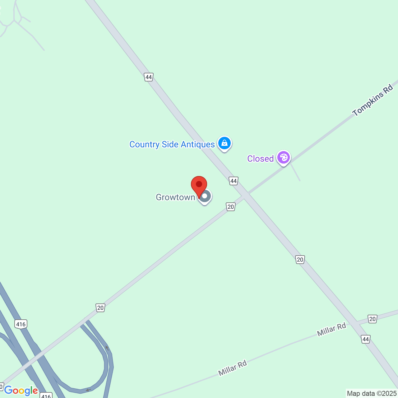 Street map for Growtown, 2725 Leeds and Grenville Rd 20, Kemptville ON