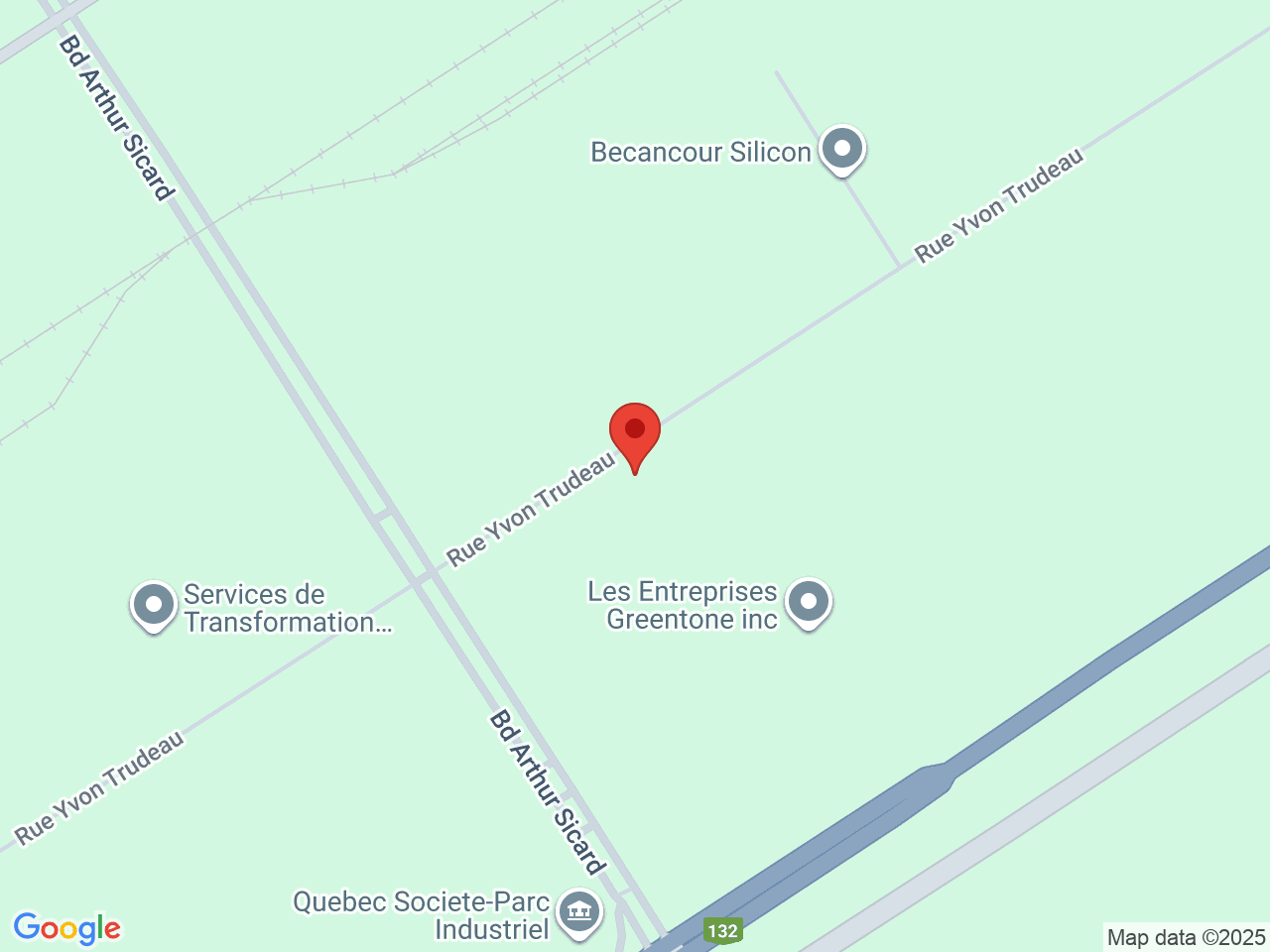 Street map for Bubble Kush, 6605 Rue Yvon Trudeau, Becancour QC