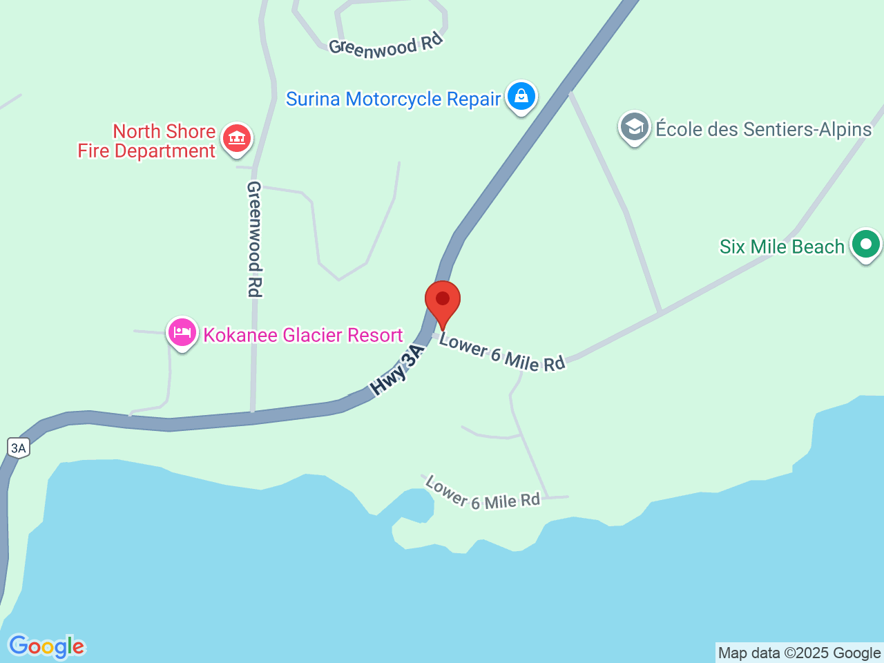 Street map for Amani Craft, 2722 BC-3A, Nelson BC