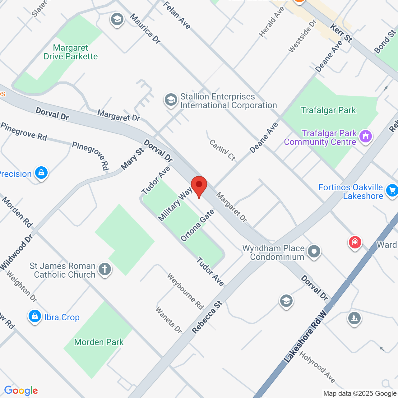 Street map for Frost Cannabis, 218 Dorval Dr, Oakville ON