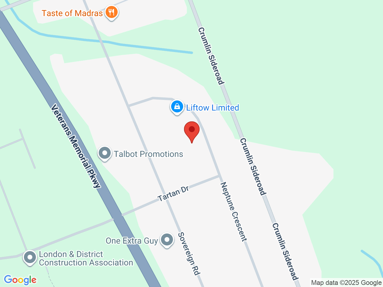 Street map for Kwall, 371 Neptune Crest, London ON