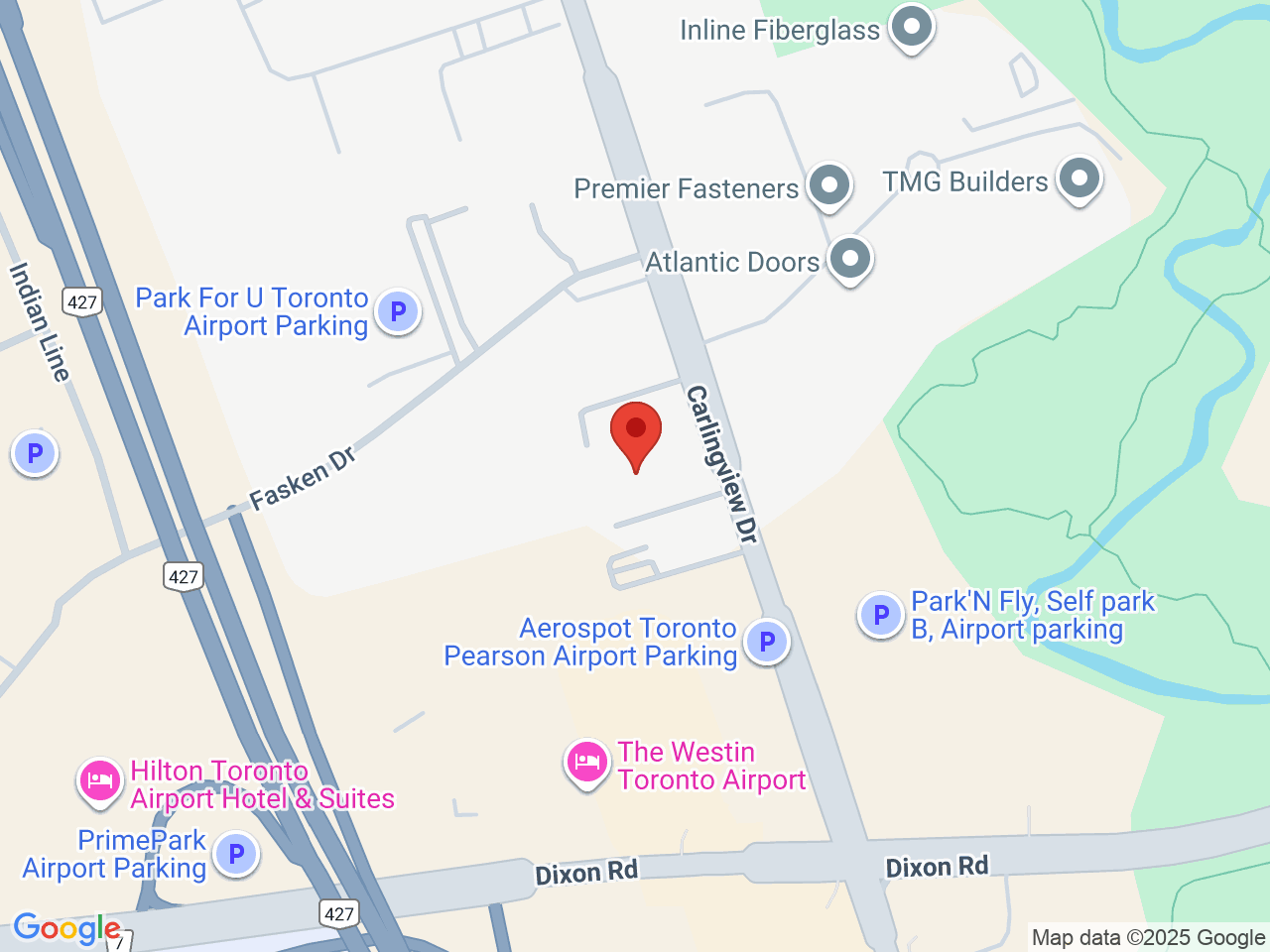 Street map for Nova 510, 290 Carlingview Dr, Etobicoke ON