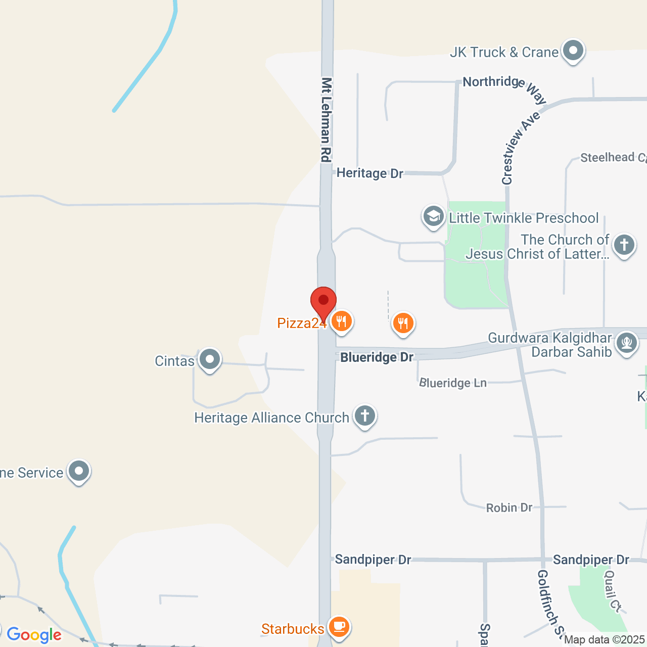 Street map for Token, Box 37 Stn. Mt. Lehman Rd, Abbotsford BC