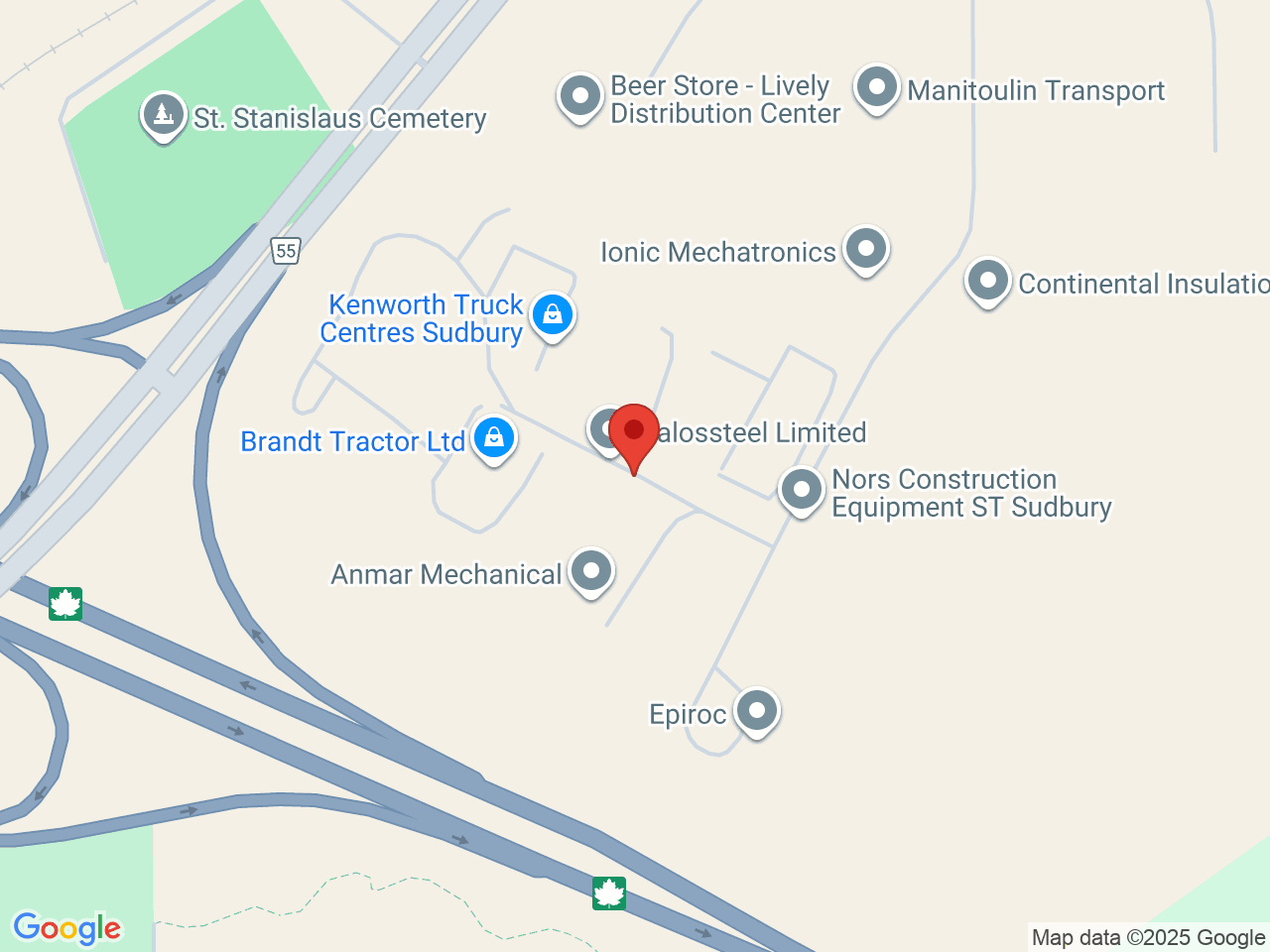 Street map for Weeds, 199 Mumford Rd, Lively ON