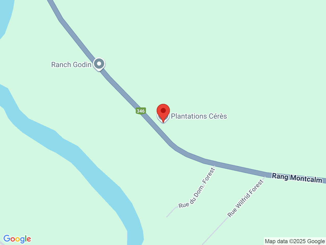 Street map for C Space, 1110 Rang Montcalm, Saint-Liguori QC