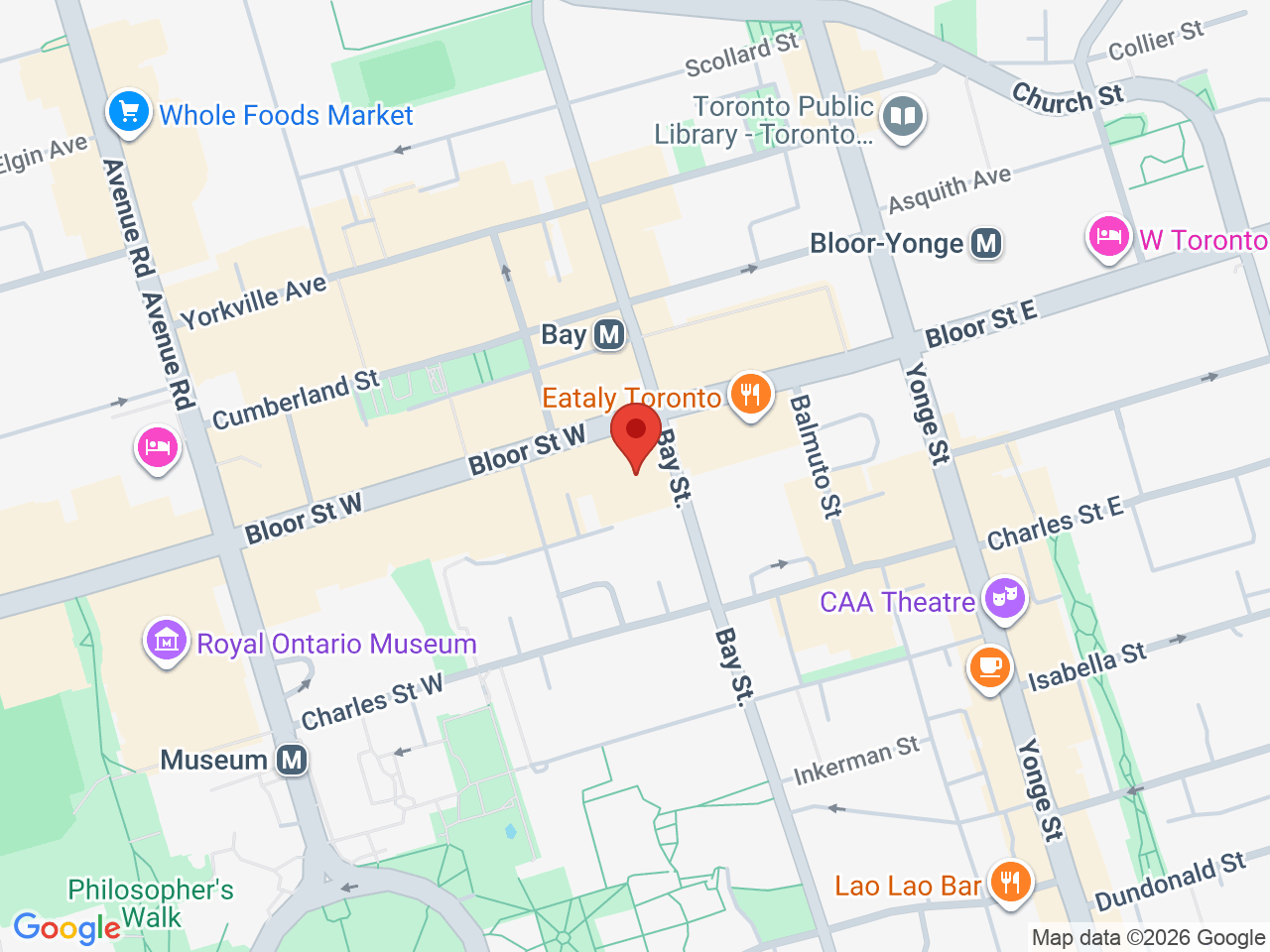 Street map for Skullcrusher 70's by RAD, 77 Bloor St W, Toronto ON