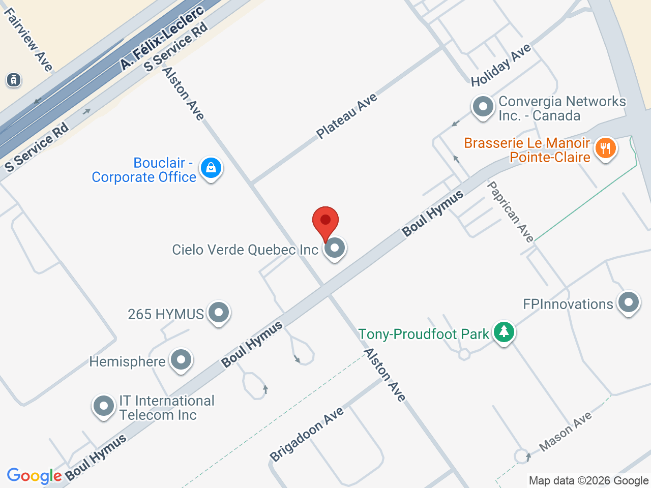 Street map for Carnaval Cannabis, 243 boulevard Hymus, Pointe-Claire QC