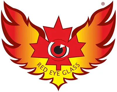 Red Eye Glass Logo