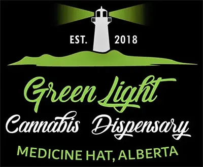 Logo image for Green Light Cannabis, 102-2882 Box Springs Blvd., Medicine Hat AB